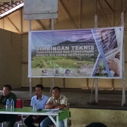 Kegiatan Bimbingan Teknis Pngoprasian dan Penggunaan Website dan Sistim Informasi Desa